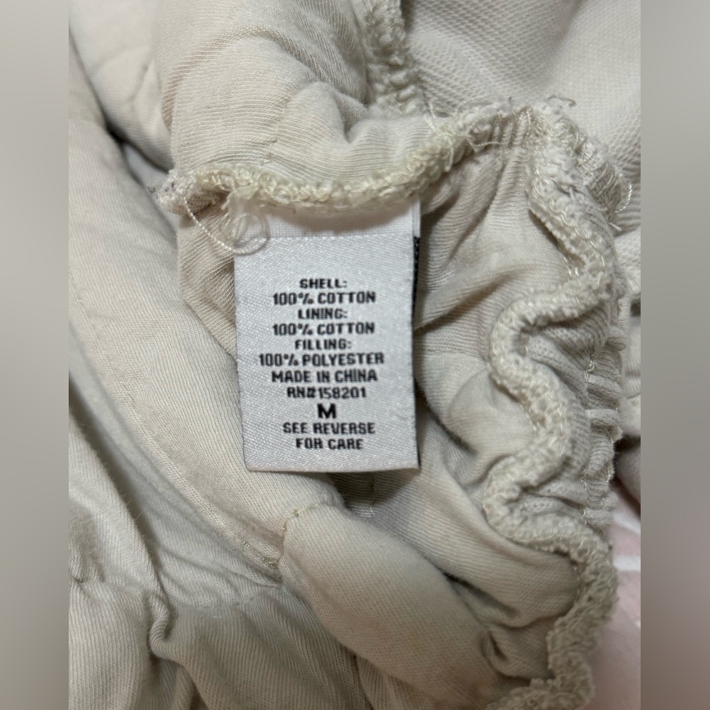 Cotton Beige Quilted Jacket - Picture 6 of 7